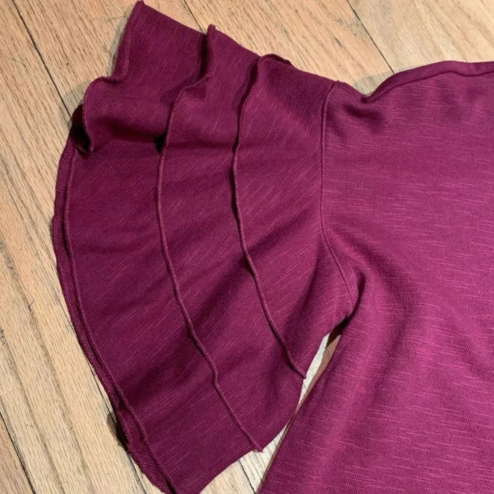 **NEW a.n.a A New Approach Ruffle Bell Sleeve Top - Picture 3 of 5